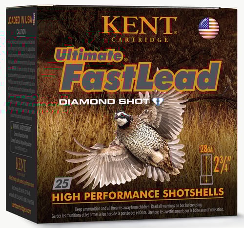 Kent Ultimate FastLead Upland Shotshell 28ga 23/4 7/8oz 1300 fps 6 25/ct | 656308112268